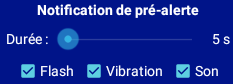 3. Notification de pré-alerte