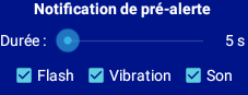 3. Notification de pré-alerte