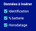 1. Données à insérer