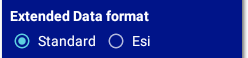 2. Choix du format des données étendues