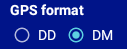 4. Choix du format des coordonnées GPS 